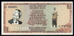 515-Billet De Fantaisie Afrique Du Sud 1 Rand Mandela Specimen - Fiktive & Specimen