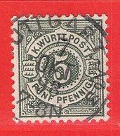 MiNr.56 O Altdeutschland  Württemberg - Wurttemberg