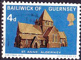 Guernsey - Kirche St. Anne, Alderney (MiNr: 35) 1970 - Gest Used Obl - Guernsey