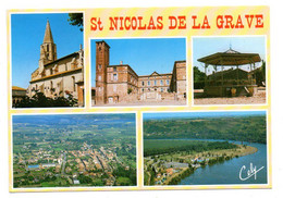 SAINT NICOLAS DE LA GRAVE -- 1989--Multivues (dont 2  Vues Aériennes)...............à Saisir - Saint Nicolas De La Grave