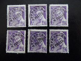 PRE0081-1 - Type Mercure - YT 81 - Lot De 6 Timbres - Sans Gomme -voir Scan - 1893-1947