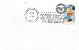 Oblitération Temporaire De Fort Lauderdale Wonder Woman, Sur Timbre Correspondant - Stripsverhalen