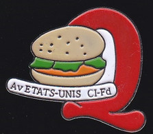 69409- Pin's -Quick - Clermont-Ferrand, 42 Avenue Des Etats Unis.Hamburger. - McDonald's