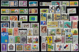 Brazil 67 Different Commemorative Stamp Unused - Verzamelingen & Reeksen