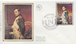 Enveloppe  FDC  1er  Jour   MONACO     Bicentenaire   NAPOLEON 1er    1969 - Napoleon