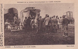 SOMME                     RAVITAILLEMENT EN VIANDE FRAICHE       PUB  DENTOL - Oorlog 1914-18