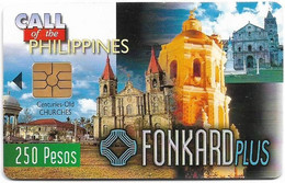 Philippines - PLDT (Chip) - Old Churches - Exp.30.06.1999, Chip Gem2 Black, 250₱, Mint - Philippines