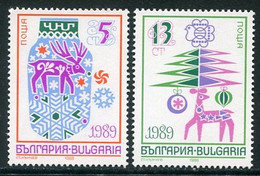 BULGARIA 1988 New Year MNH / **.  Michel 3721-22 - Ungebraucht