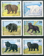 BULGARIA 1988 Bears  Used.  Michel 3703-08 - Usados