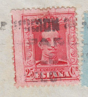 Spain WESTPHALEN Hnos. TMS Cds. BARCELONA 1927 Cover Letra HAMBURG 2x Alphonse XIII. ERROR Variety 'Misplaced Print' - Variedades & Curiosidades