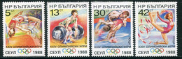 BULGARIA 1988 Olympic Games MNH / **.  Michel 3679-82 - Unused Stamps
