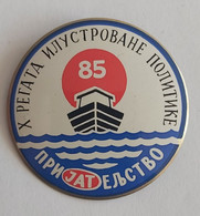 Sailing, Yachting X. REGATA ILUSTROVANE POLITIKE 1985 PRIJATELJSTVO, JAT Yugoslav Airlines - Voile