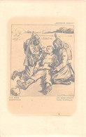 Carte Photo Militaire Allemand Dessin Propagande Illustrateur Louis Raemaekers Barbares Noirs-Bons Samaritains D'Afrique - War 1914-18