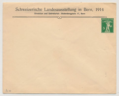 SUISSE - Enveloppe (Entier Postal PRIVÉ) 5c Helvetia - Sch. Lansesausstellung In Bern, 1914 - Ganzsachen