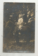 Cp, Carte-photo ,militaria ,militaire ,cavalier,cheval, Souvenir De Schabannen ,1919 , 2 Scans - Personajes