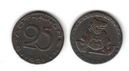 Allemagne 25 Pfennig 1921  AACHEN - Monetary/Of Necessity