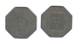 Allemagne PIRMASENS  10 Kleingeldersatzmarke 1917 - Monetary/Of Necessity