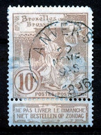 Nr 72 - Cachet  "ANVERS" - Ronde Hoek/coin Arrondi - (ref. ZE-1677) - 1893-1907 Wappen