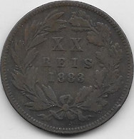 Portugal - 20 Reis - Louis I - 1883 - TB - Portugal