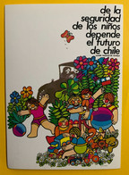 13184 - De La Seguridad De Los Ninos Depende El Futuro De Chile Affiches Chiliennes 1971-73 Edition Italienne 1975 - Non Classés