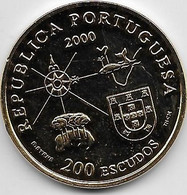Portugal  - 200 Escudos Doré - 2000 - SUP - Portugal