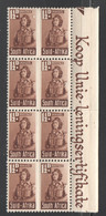 1941 War Effort Reduced Size Block Of 4 Bilingual Pairs  1½d.  SG 99 ** MNH - Nuovi