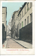 75018 PARIS - Montmartre - Rue Saint-Rustique - Typographie Colorisée - Arrondissement: 18