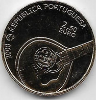 Portugal  - 2,50 Euro - Doré - 2008 - SUP - Portogallo