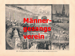 A102 792 - Wien 50 Jahre Wiener Männergesangsverein Artikel 1894 !! - Música