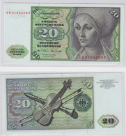 T145448 Banknote 20 DM Deutsche Mark Ro. 271a Schein 2.Jan. 1970 KN GB 8104489 P - 20 DM