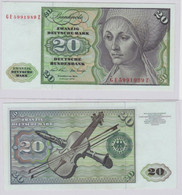 T145545 Banknote 20 DM Deutsche Mark Ro. 271b Schein 2.Jan. 1970 KN GE 5991989 Z - 20 DM