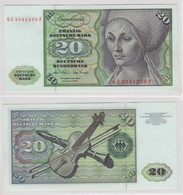 T145547 Banknote 20 DM Deutsche Mark Ro. 271b Schein 2.Jan. 1970 KN GE 3841238 F - 20 Deutsche Mark
