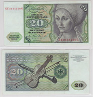 T145552 Banknote 20 DM Deutsche Mark Ro. 271b Schein 2.Jan. 1970 KN GE 2134210 G - 20 Deutsche Mark