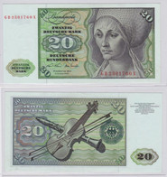 T145717 Banknote 20 DM Deutsche Mark Ro. 271a Schein 2.Jan. 1970 KN GB 2301760 X - 20 DM