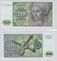 T145887 Banknote 20 DM Deutsche Mark Ro. 271b Schein 2.Jan. 1970 KN GF 1031461 D - 20 Deutsche Mark