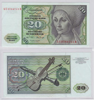 T145890 Banknote 20 DM Deutsche Mark Ro. 271b Schein 2.Jan. 1970 KN GE 8764711 R - 20 DM