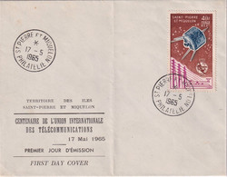 ST. PIERRE & MIQUELON 1965 FDC U.I.T. SUPERB  RARE - Otros & Sin Clasificación