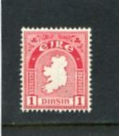 IRELAND/EIRE - 1940  1 D  MAP  WMK E   MINT - Unused Stamps