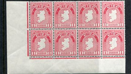 IRELAND/EIRE - 1940  1 D  MAP  WMK E  BLOCK OF 8 MINT NH - Unused Stamps