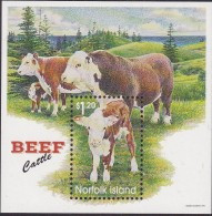 Norfolk Island 1997 Beef Cattle Sc 616 Mint Never Hinged - Ile Norfolk