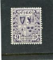 IRELAND/EIRE - 1940  9 D  ARMS  WMK E  MINT - Unused Stamps