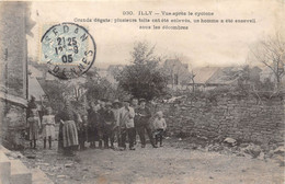 08-ILLY- VUE APRES LE CYCLONE, GRANDS DEGATS, PLUSIEURS TOITS ONT ETE ENVLEVES, UN HOMME A ETE ENSEVELI SOUS LES DECOMBR - Andere & Zonder Classificatie