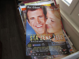 Poster Plakat What Women Want Sta Zene Zele Mel Gibson Helen Hunt  50x70 Cm - Affiches & Posters