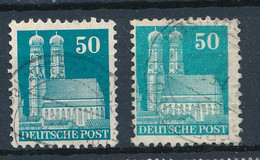 Bizone Mi. 91 + 92 Wg Gest. Frauenkirche München - Used