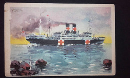 1936 España Guerra Civil - Postal Cruz Roja -Buque Hospital Marques De Comillas- Espagne Carte Postal Guerre Croix Rouge - Republikeinse Uitgaven
