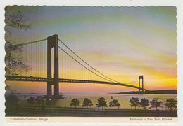 New York City - Verrazano-Narrows Bridge - By Manhattan Post Card Inc. No DT-4088-C - 4 X 6 In - Unused - 2 Scans - Ponts & Tunnels