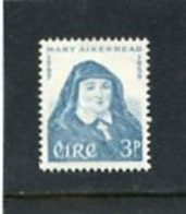 IRELAND/EIRE - 1958  3 D  MOTHER MARY AIKENHEAD  MINT NH - Unused Stamps