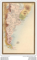 CPA Carte De L'Argentine Gaufrée - Argentinië