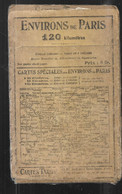 Carte Taride Environs De Paris 120 Kilomètres , Mauvais état - Cartes Routières
