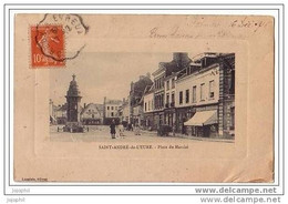 Saint André De L'Eure - Place Du Marché - Animée - 1916 -- Editeur: Langlois - Pont-de-l'Arche